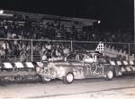 Red Begtrup after a win at Gold Coast Speedway...