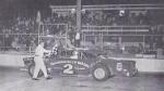 Billy Myers takes a win in his 1958 Ford Late Model at Treasure Coast Raceway circa 1966-67...