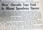 Story from National Speed Sport News on the opening race for the track in May, 1967...