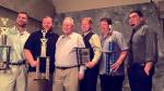 SRE at the 2015 NSS banquet (L-R) R. J. Glaser, Derrick Wood, car owner Jim Daley, Sandy Lee, Ron Gustafson & D. J. Farr...