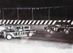 Sam Kerr #27 gets his Ford Anglia crossed up in front of the Anglia of Ed Esser...