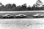 Vance Murray leading Nokie Mallory and Larry Rogero circa 1972 at Vero Beach Speedway...