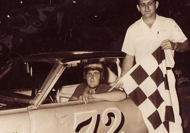 Richard Coffin after a win early in his career (Coffin Family Collection)