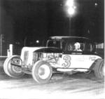 Jackie Evans in his Chevy coupe - 1963. This is the car he ran on the NASCAR Modified tour in AL and TN (Bobby Day Photo)