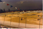 1982 - Mini Stocks in action on the oval... the infield was a motocross track (Ralph Wheeler Collection)