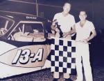 Buddy Pearce with a win at Gold Coast Speedway around 1963...