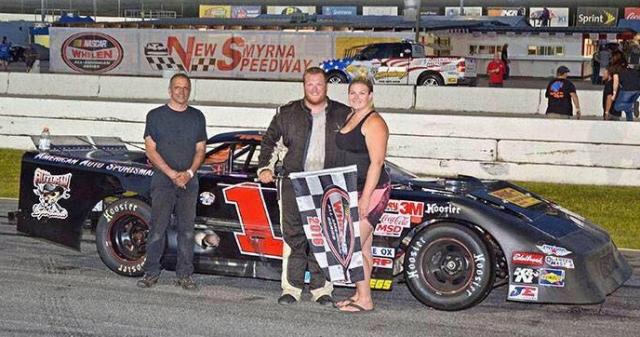 Derrick Wood picked up a Sportsman win for SRE at New Smyrna Speedway on May 28, 2016...