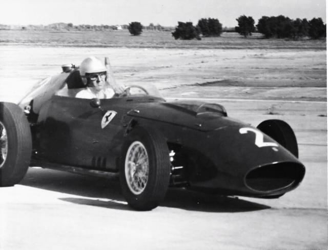 Tony Brooks In A Ferrari Dino 246 Finished 3rd In The 1959 United States Grand Prix For Formula 1 Cars