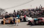 1992 Southern 300 ARCA race - Pole winner Rich Bickle, Jr. is #39 - #06 is Dave Welmeyer and #20 is Keith Waid...
