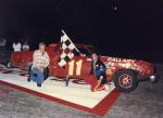 Ted Hoey joins Ted Head in Victory Lane after Head took a Bomber feature win...