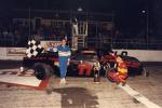 Darren Gould after a 1991 Bomber win with car owner Ted Head...