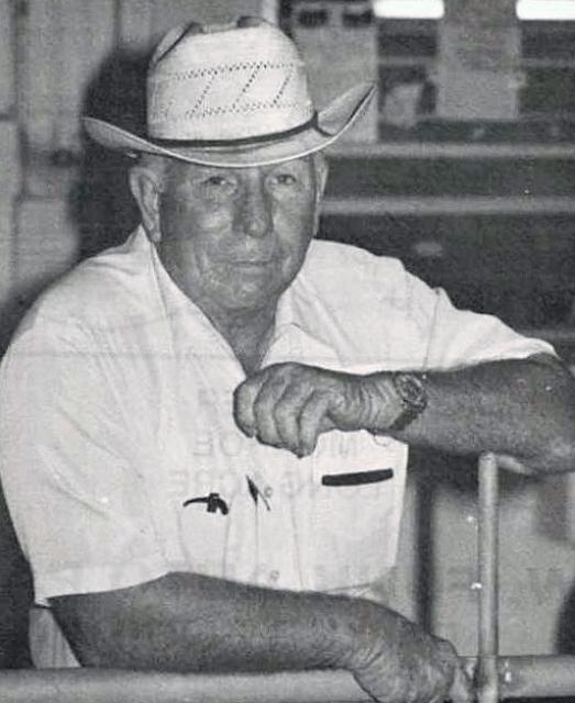 Mr. Clyde Hart - He built the track in 1967 and ran it until his passing in 1998.  Photographed by Dave Franks in 1983.
