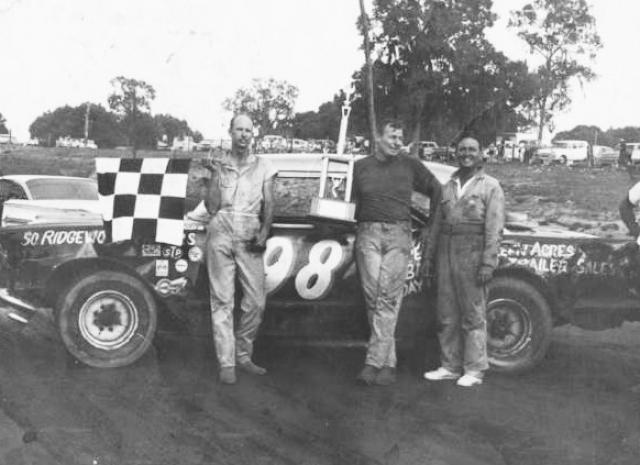 Jim Stroud after a Late Model win...