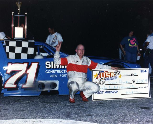 USA Late Model win for Dave Dunkin on the quarter-mile...