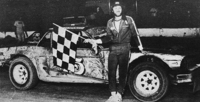 A 1980 Thunder Car win for David Schmauss (Oscar Norton Photo)