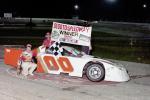 Dick Anderson in victory lane in 1987 - Car was owned by Jimmy Harris...