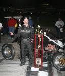 Dave Steele after winning the Florida 400 Sprint Car race in 2007 (Buddy Bryan Photo)
