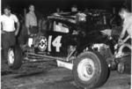 Henry Pullen flipped his new Sportman the length on the back stretch - 1967
