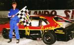 Michael Seay takes his first career Mini Stock win on July 15, 2005 (Jim Jones Photo)
