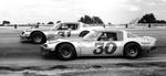 Team cars of Bob Castoro and Billy Elswick..