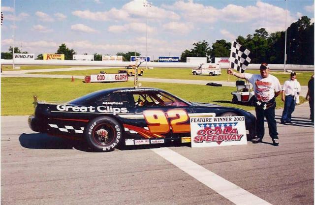 Dick Anderson after a 2003 win...