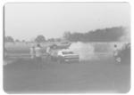 Jeff Dufresne's car in the infield after losing an engine...