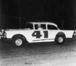 Gene Johnson's own cars always carried No. 41 and this clean '57 Chevy is shown at Ft. Pierce in the mid 60s (Bobby Day Photo)