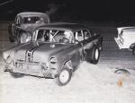 Paul Connors gets crossed up at Ft. Pierce Speedway in the mid-1960s...