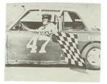 Ed Esser after a Mini Stock win in 1976 (Bobby 5X5 Day Photo)