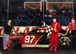 Kelly Jarrett claims another Mini Stock victory...