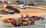 1985 Snowball Derby - #66 Rusty Wallace, #00 William Wambles, #73 Dennis Langston and #92 Dick Anderson (Foster)