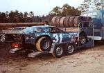 Billie Harvey's LM on an open trailer at the 1980 Snowball Derby (Courtesy Stacey Cook)