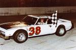 Dave Debelius all smiles in victory lane...