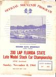 Program cover from the 1964 Florida State LM Championship...