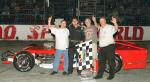 11-6-09 - Chad Pierce in victory lane with car owner Dave Debelius, Ross Eldridge and Robert Green (Jim Jones Photo)
