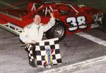 Dave Debelius takes the Modified win on 9-3-2005 (Jim Jones Photo)