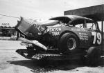1967 - Wally Weeks' car a bit the worse for wear...