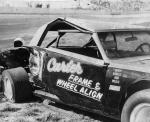 1968 - Don'l Burkhalter's car a bit worse for wear...