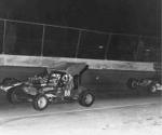 Supermodifieds in Feb 1972 with local driver Al Kuhn (88) battling New England's Don MacLaren (Marty Little Collection)