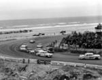 1956 Speedy Thompson (500B) in front of Ralph Moody (12) and Curtis Turner (99) (State Archives of Florida)