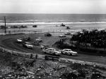 The Kiekhaefer cars lead the pack in 1956. Tim Flock (300A) won, Fonty Floock (500) was 10th (State Archives of Florida)