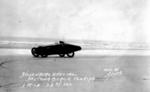 Tommy Milton in a Duesenberg doing a one mile speed run in 1920