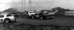 Big wreck sends Dave Dunkin's car on the wall..