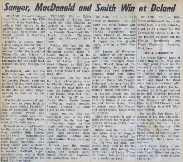 Results from Speedweek 1971...