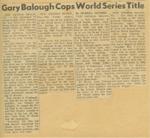 World Series results from 1971...