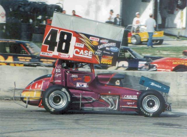 Doug Heveron at Charlotte County Speedway in 2001 (Gene Marderness Photo)