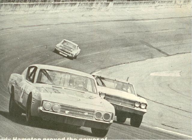 Andy Hampton #2 on his way to winning the 1972 ARCA 200...