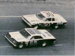 1967 ARCA 200 - Andy Hampton #68 battles Iggy Katona #30...