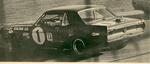 Jerry Titus spins his Shelby Mustang during the 1968 24 Hour race.  He still took first in his class...