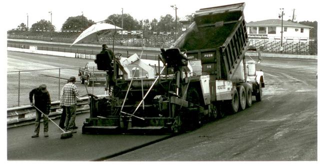 Over 2,000 tons of asphalt were used to do the paving (Don Bok Photo)